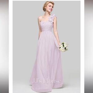 JJs House - Soft Purple One-Shoulder Gown